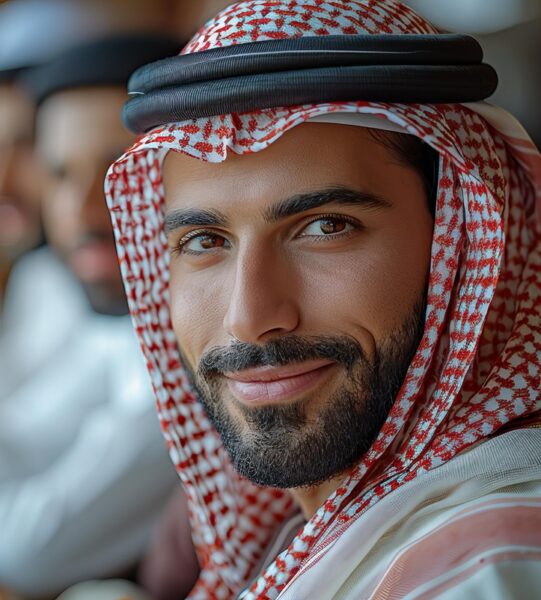 a group of arabics eating dinner at the dinner table, in the style of soft focus portraits, cultural symbols, graceful, --ar 3:2 --style raw --stylize 750